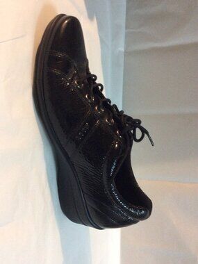 Patent Leather ECCO Wedge Lace Up Oxford Sneakers Size EU 39